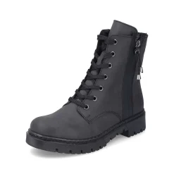 Rieker Ankle Boots & Boots-Women'S Biker Boots Jet Black