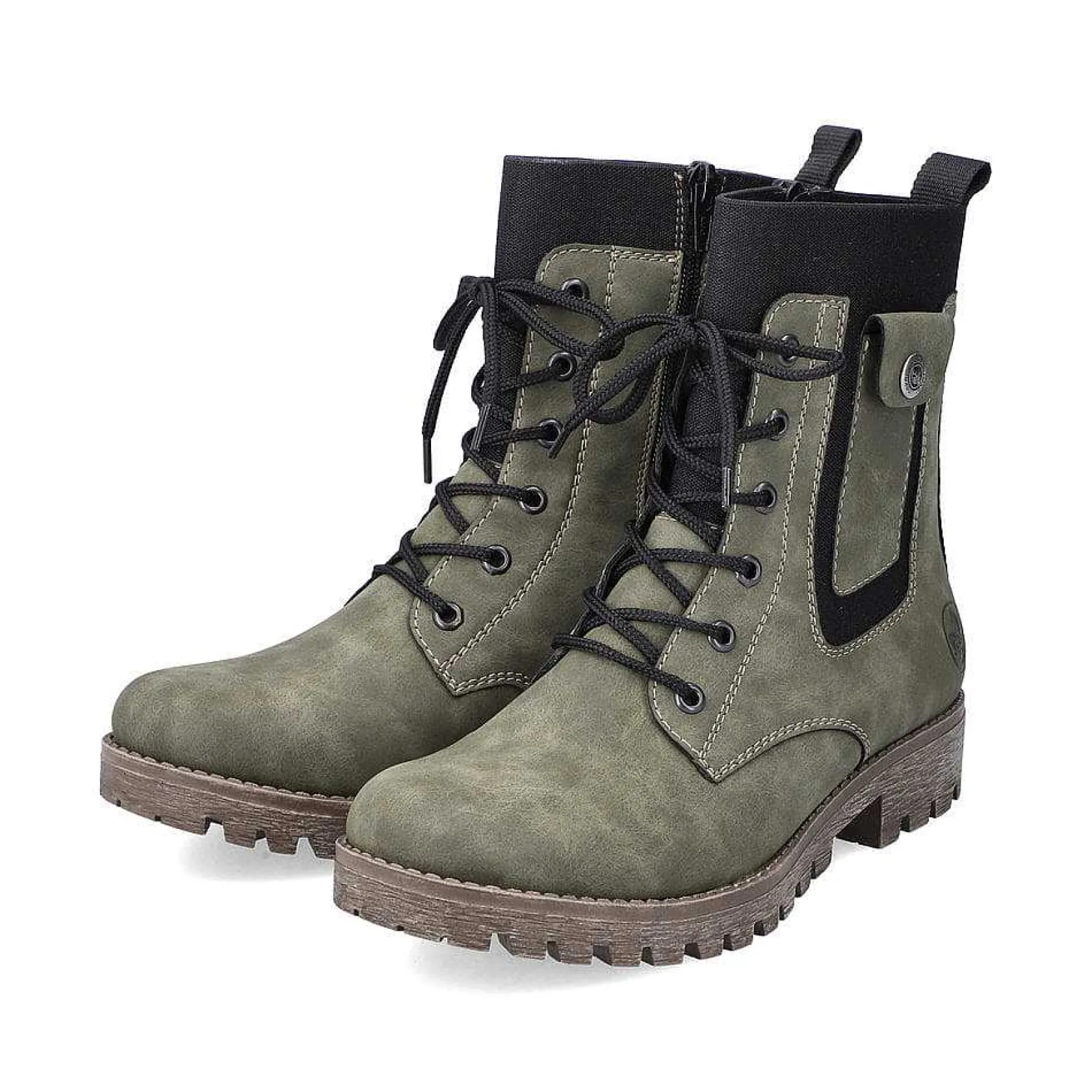 Rieker Ankle Boots & Boots-Women'S Biker Boots Leaf Green