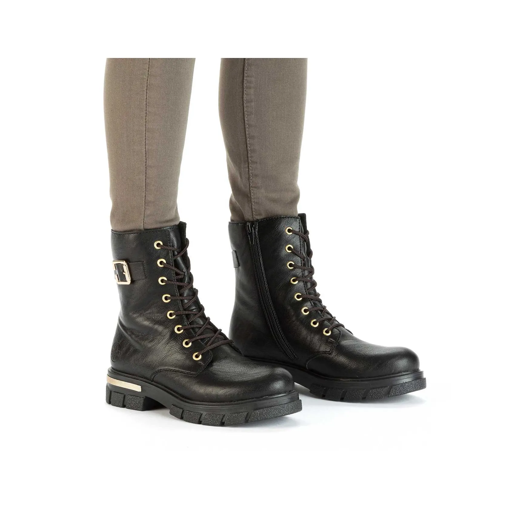 Rieker Ankle Boots & Boots-Women'S Biker Boots Night Black