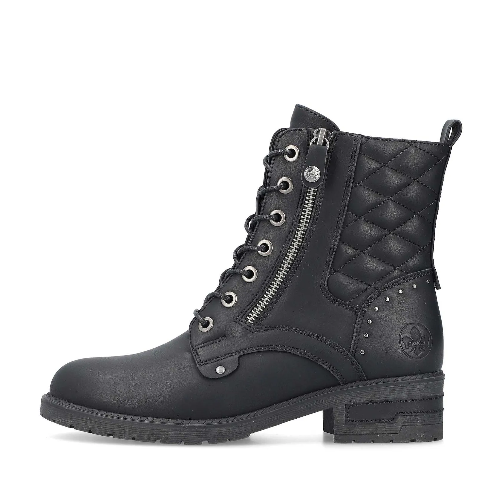 Rieker Ankle Boots & Boots-Women'S Biker Boots Night Black