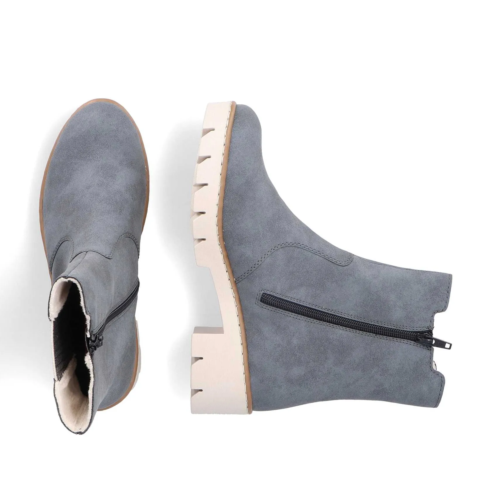 Rieker Ankle Boots & Boots-Women'S Chelsea Boots Gray Blue