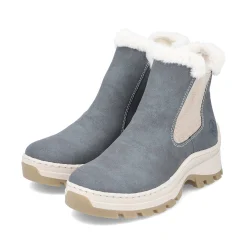 Rieker Ankle Boots & Boots-Women'S Chelsea Boots Grey-Blue-Beige