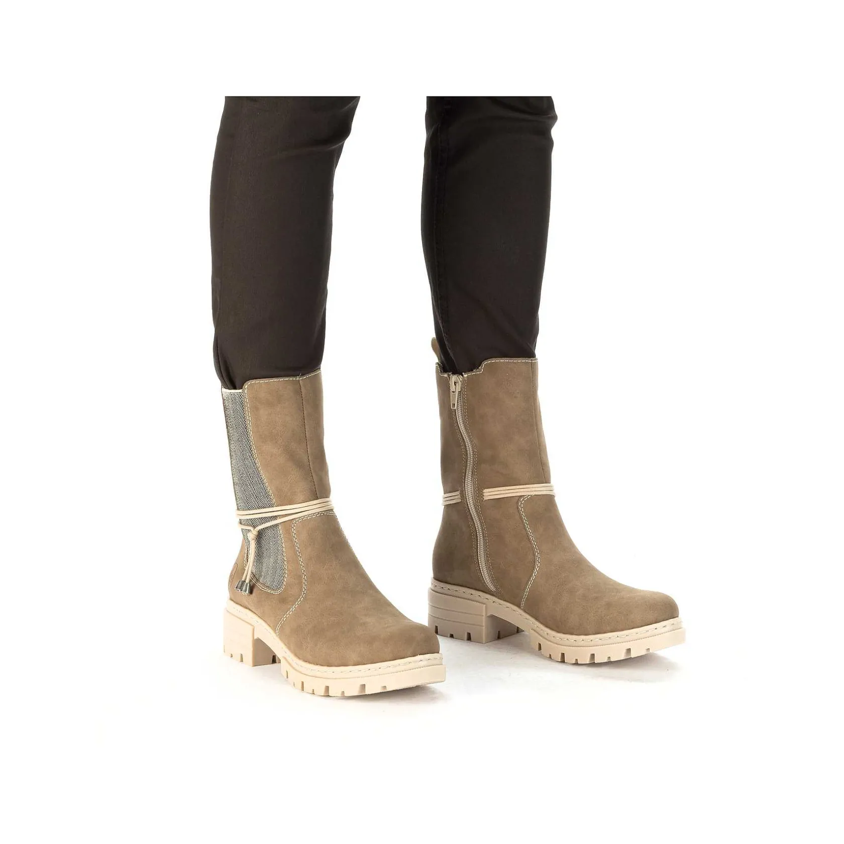 Rieker Ankle Boots & Boots-Women'S Chelsea Boots Beige Brown