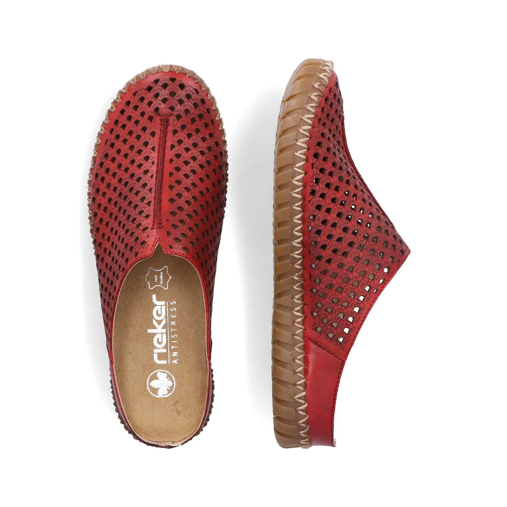 Rieker Mules & Slippers-Women'S Clogs Dark Red
