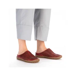Rieker Mules & Slippers-Women'S Clogs Dark Red