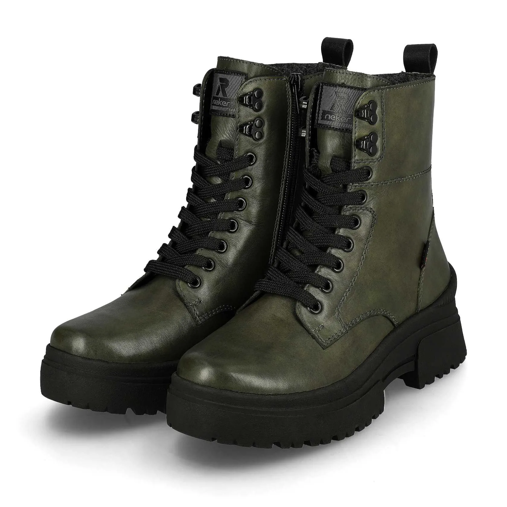 Rieker Ankle Boots & Boots-Women'S Corded Boots Army Green Black