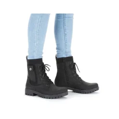 Rieker Ankle Boots & Boots-Women'S Corded Boots Deep Black