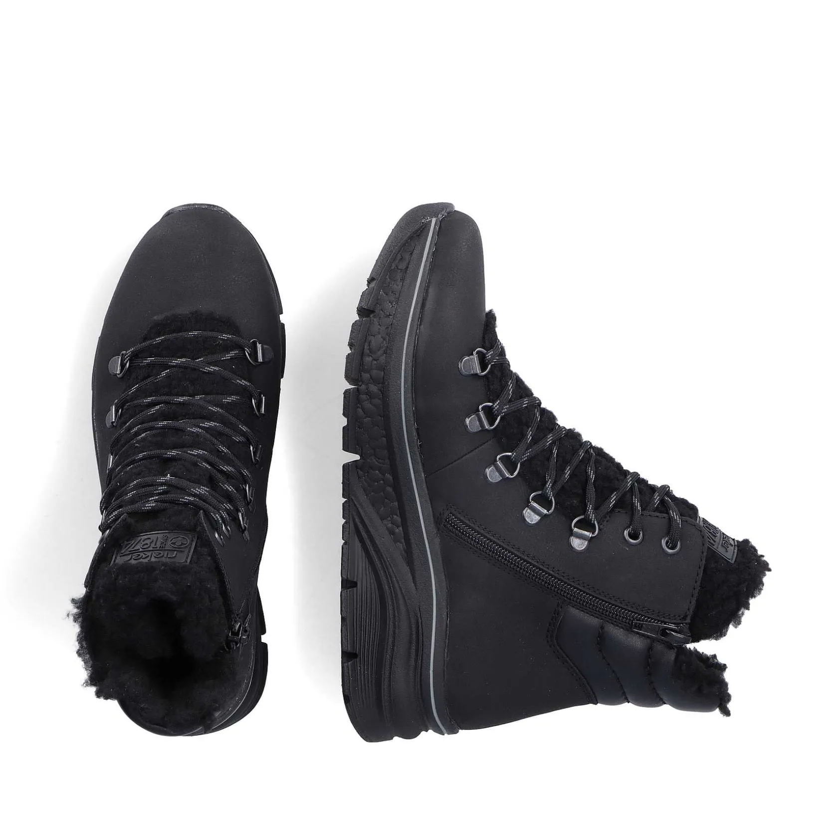 Rieker Ankle Boots & Boots-Women'S Corded Boots Asphalt Black