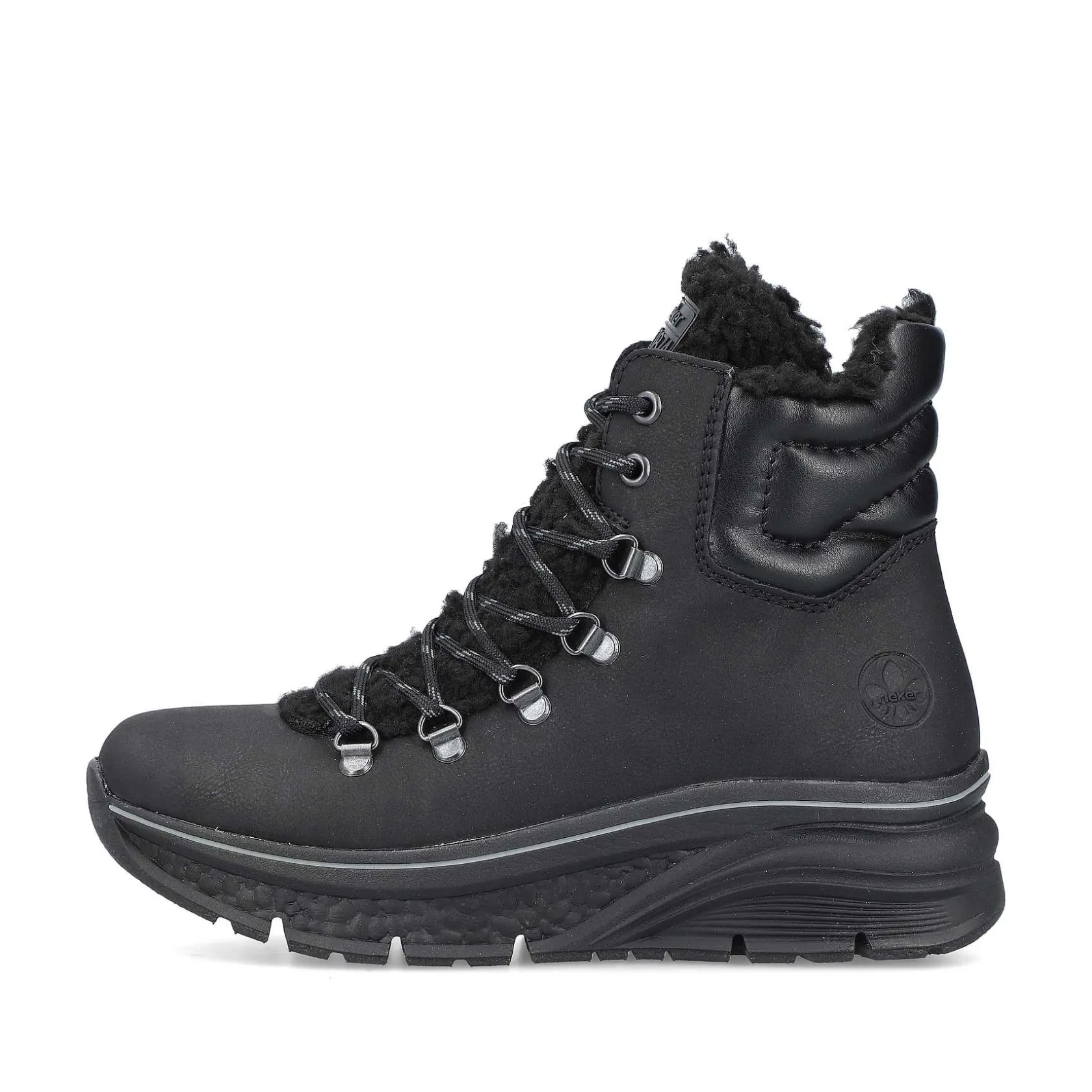 Rieker Ankle Boots & Boots-Women'S Corded Boots Asphalt Black