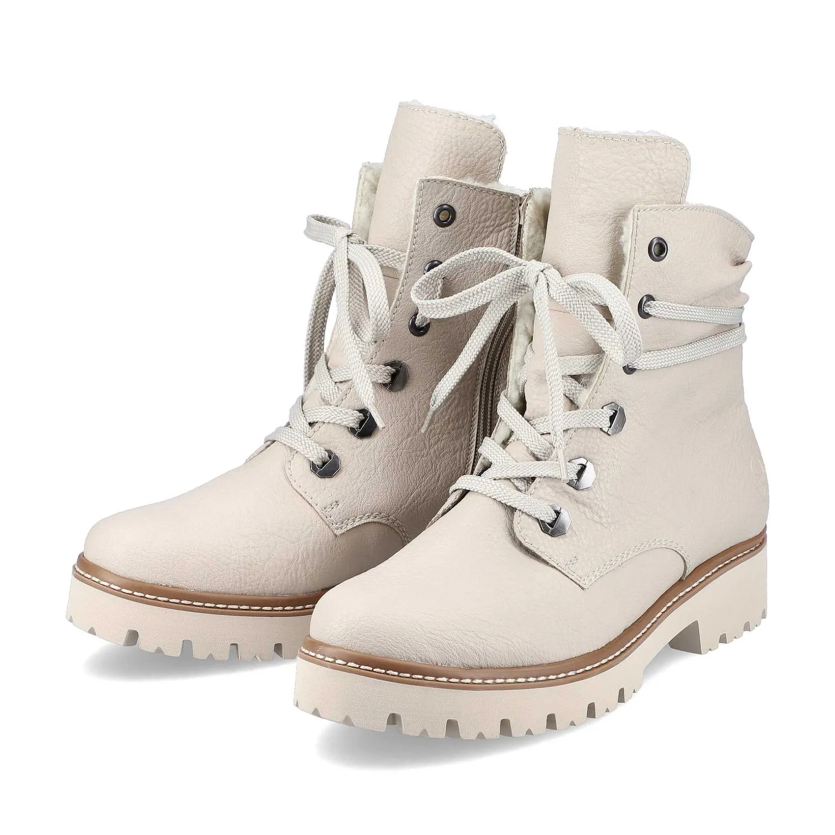 Rieker Ankle Boots & Boots-Women'S Corded Boots Cream Beige