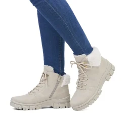 Rieker Ankle Boots & Boots-Women'S Corded Boots Light Beige