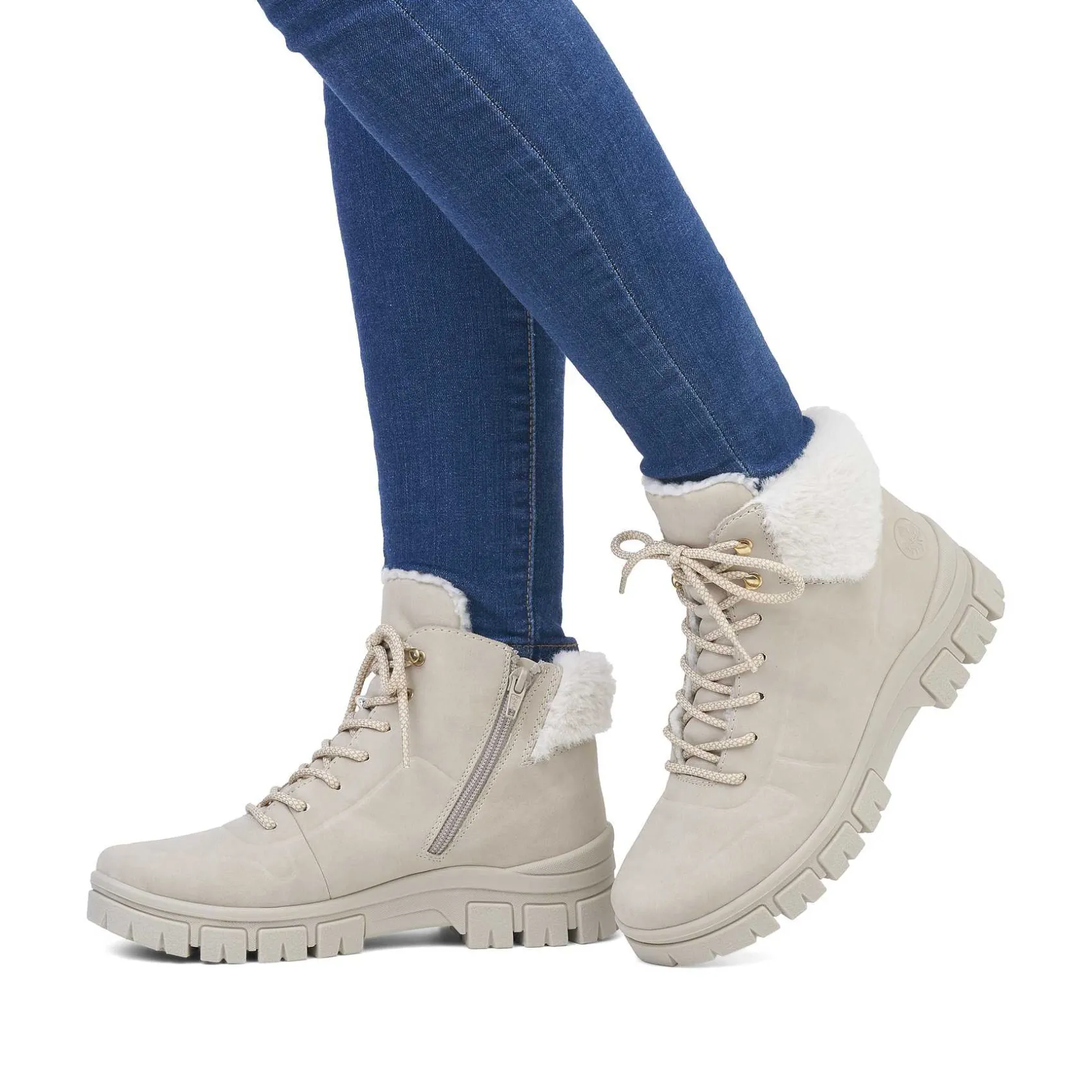 Rieker Ankle Boots & Boots-Women'S Corded Boots Light Beige