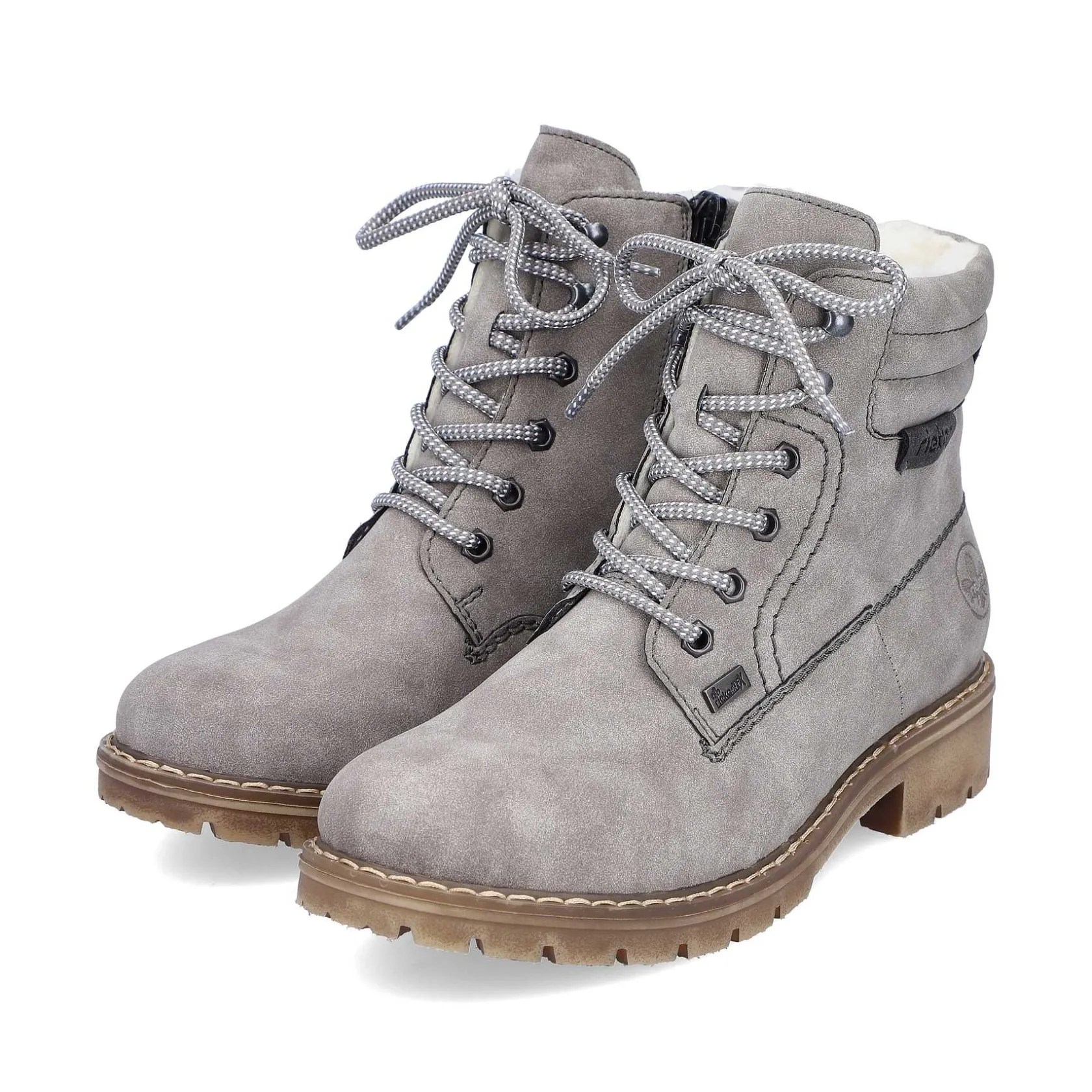 Rieker Ankle Boots & Boots-Women'S Corded Boots Silver Gray