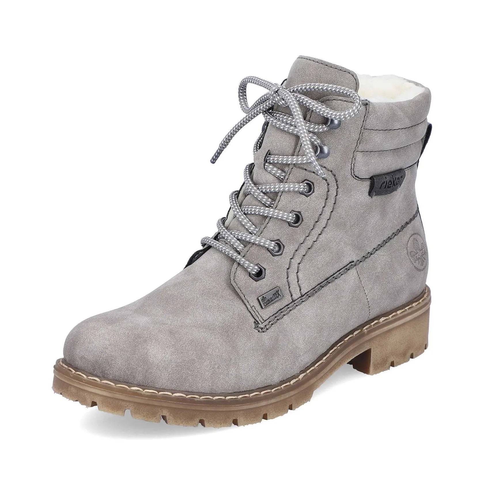 Rieker Ankle Boots & Boots-Women'S Corded Boots Silver Gray