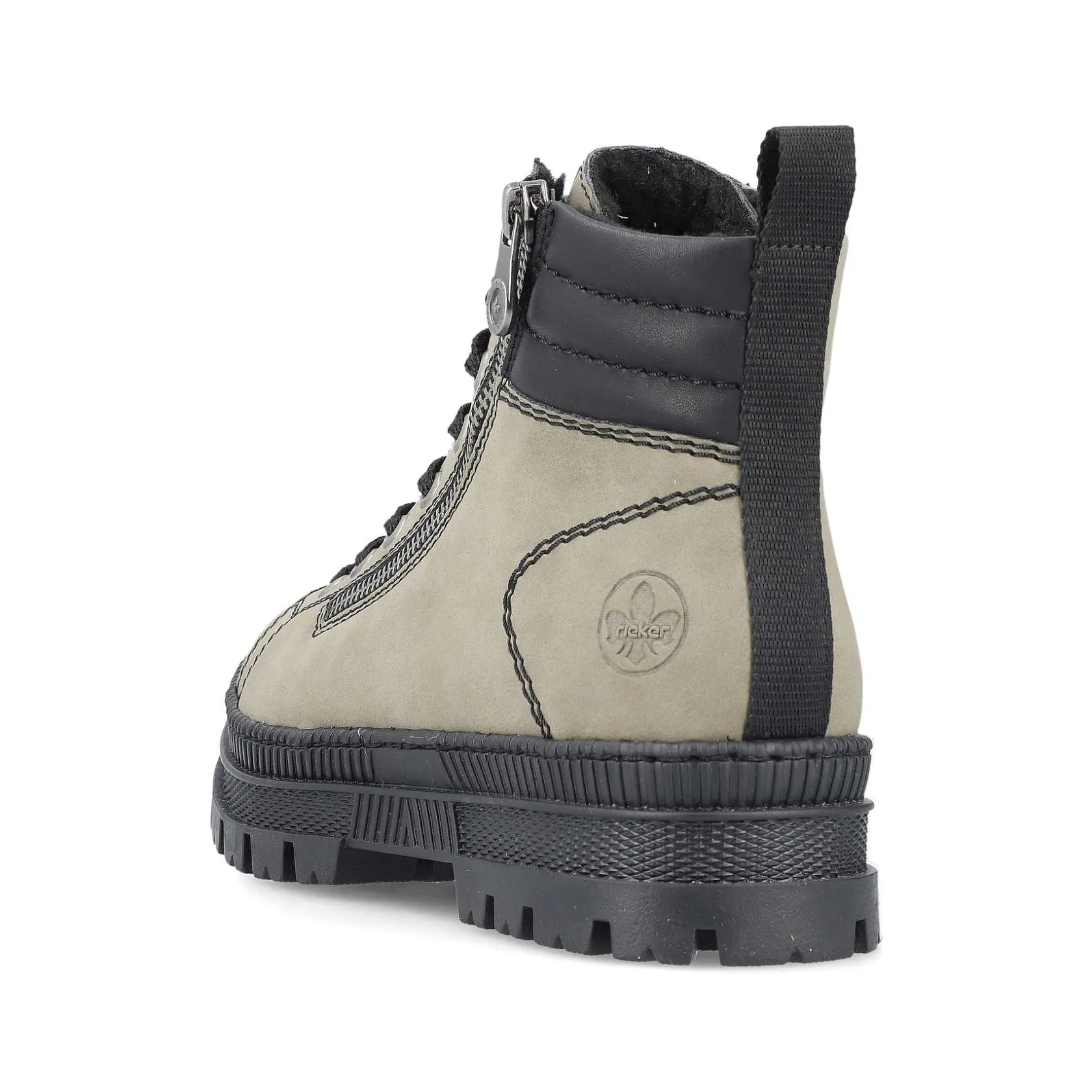 Rieker Ankle Boots & Boots-Women'S Corded Boots Grey-Green-Black
