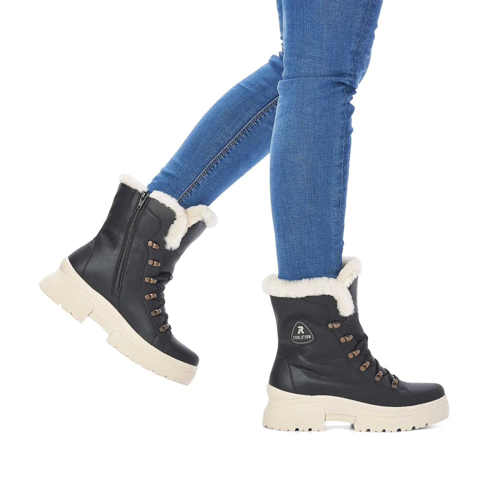 Rieker Ankle Boots & Boots-Women'S Corded Boots Deep Black