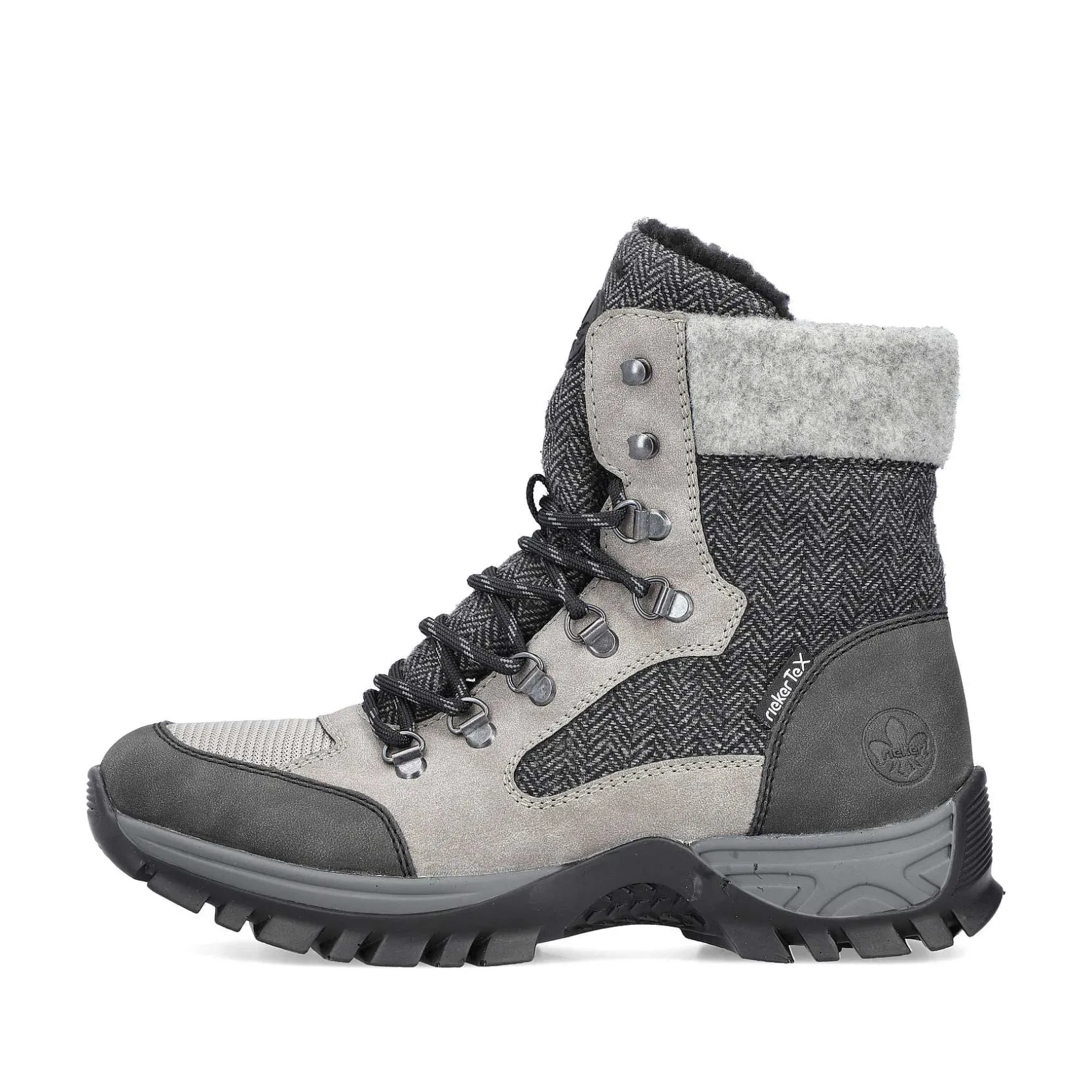 Rieker Ankle Boots & Boots-Women'S Corded Boots Silver Gray