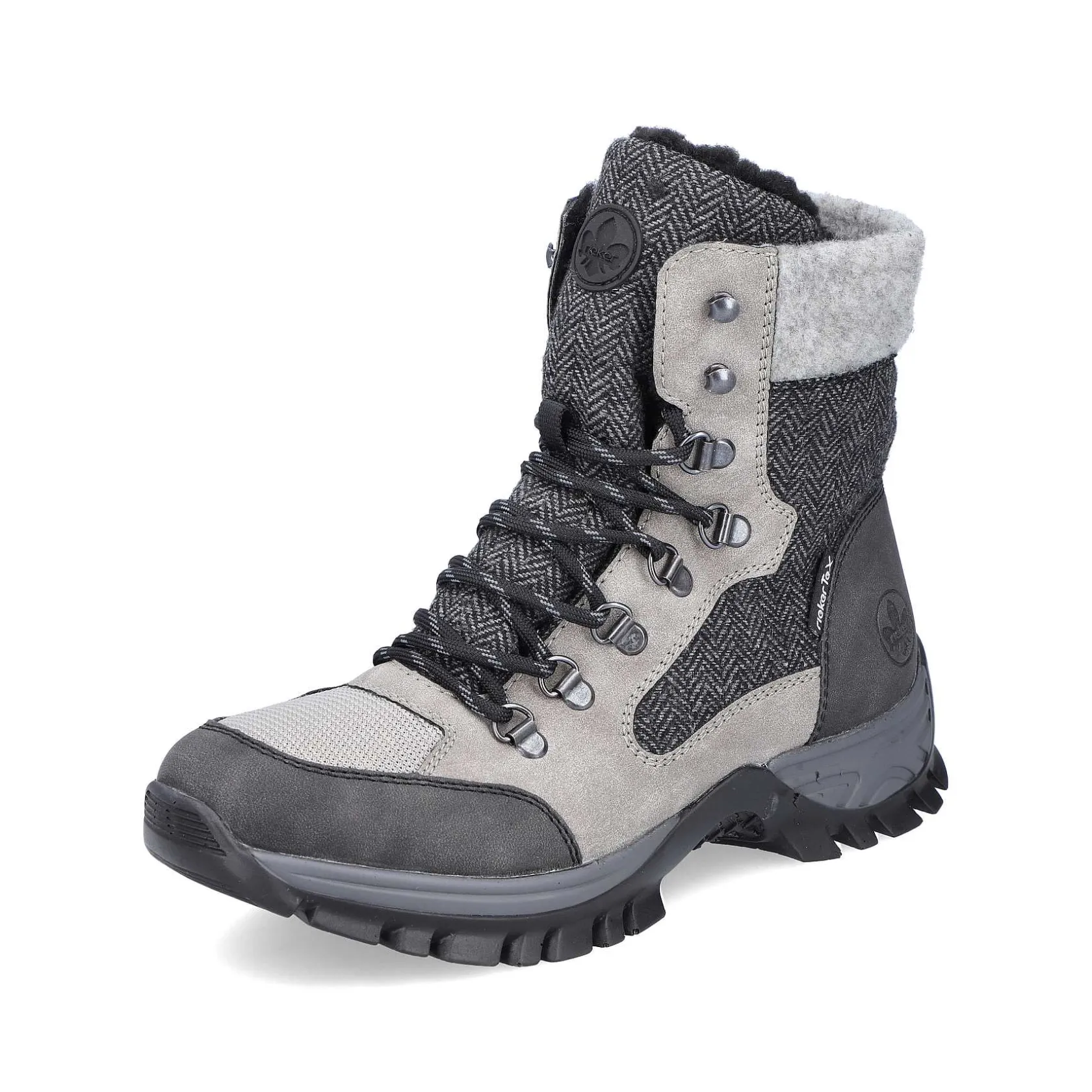 Rieker Ankle Boots & Boots-Women'S Corded Boots Silver Gray