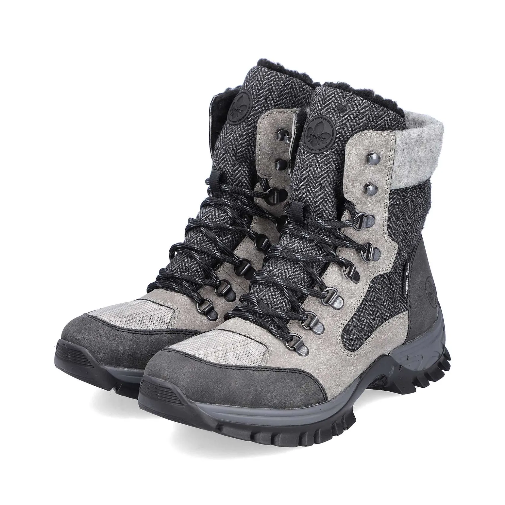 Rieker Ankle Boots & Boots-Women'S Corded Boots Silver Gray