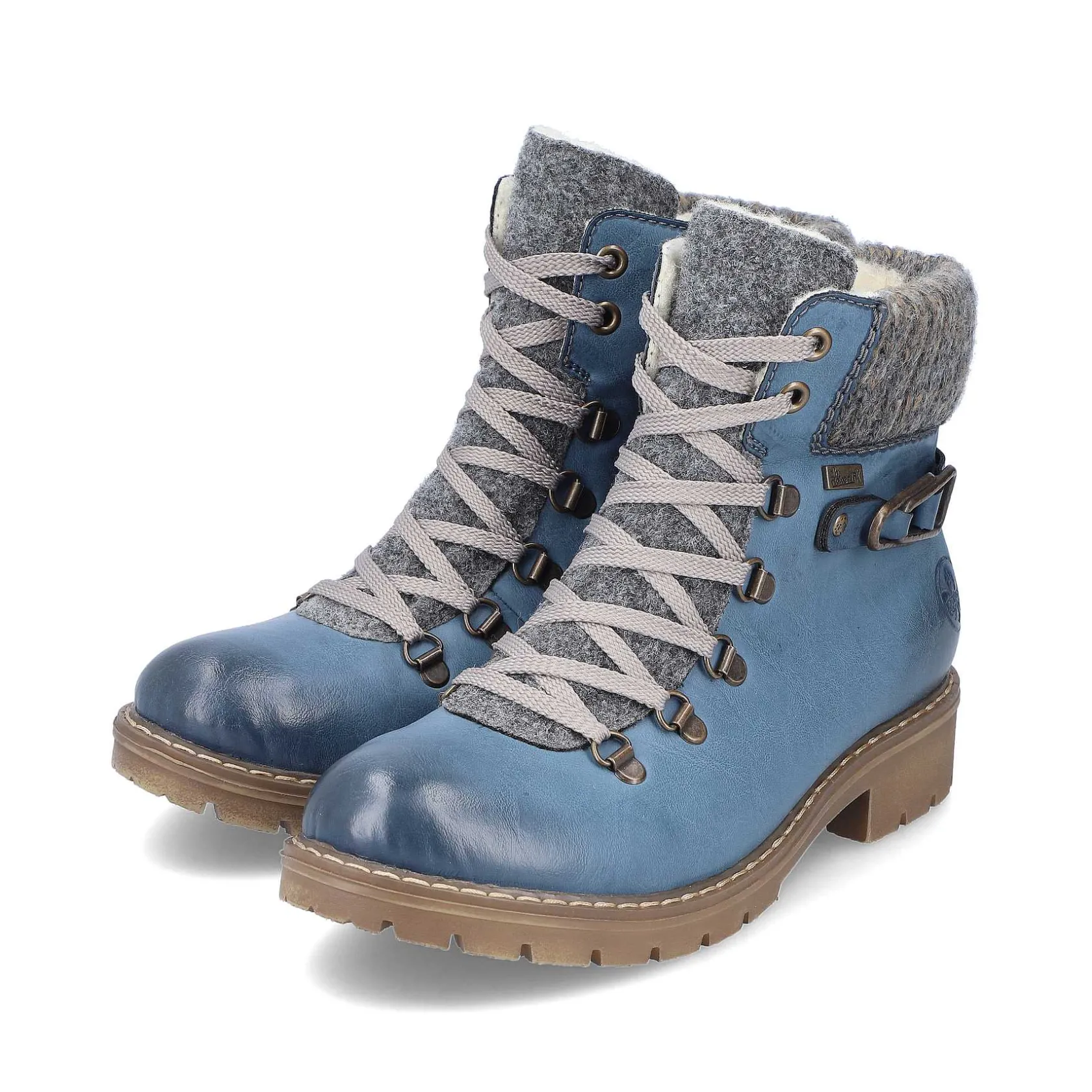 Rieker Ankle Boots & Boots-Women'S Corded Boots, Slate Blue