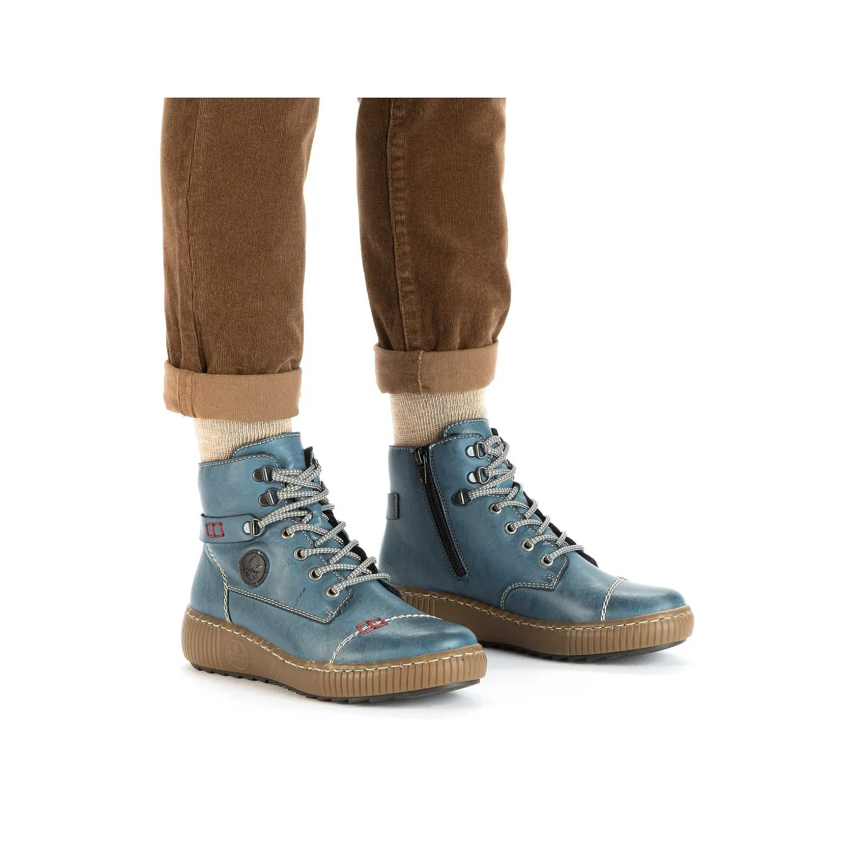 Rieker Ankle Boots & Boots-Women'S Corded Boots Sky Blue