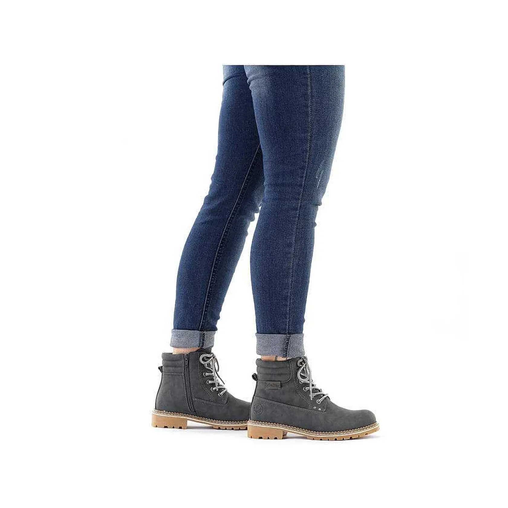 Rieker Ankle Boots & Boots-Women'S Corded Boots Granite Gray