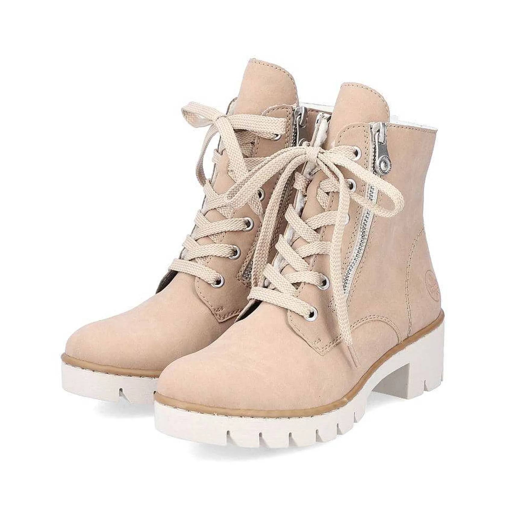 Rieker Ankle Boots & Boots-Women'S Corded Boots Cream Beige
