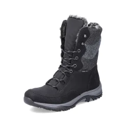 Rieker Ankle Boots & Boots-Women'S Corded Boots Deep Black