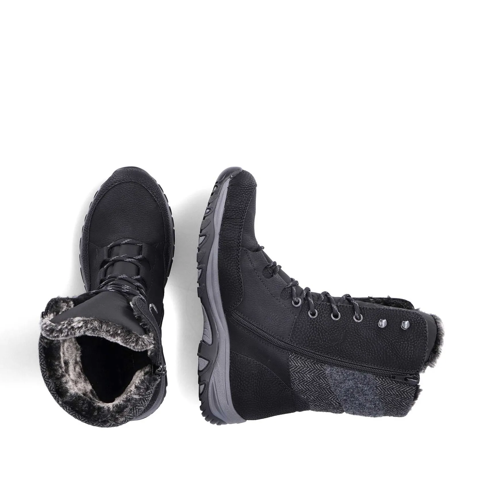 Rieker Ankle Boots & Boots-Women'S Corded Boots Deep Black