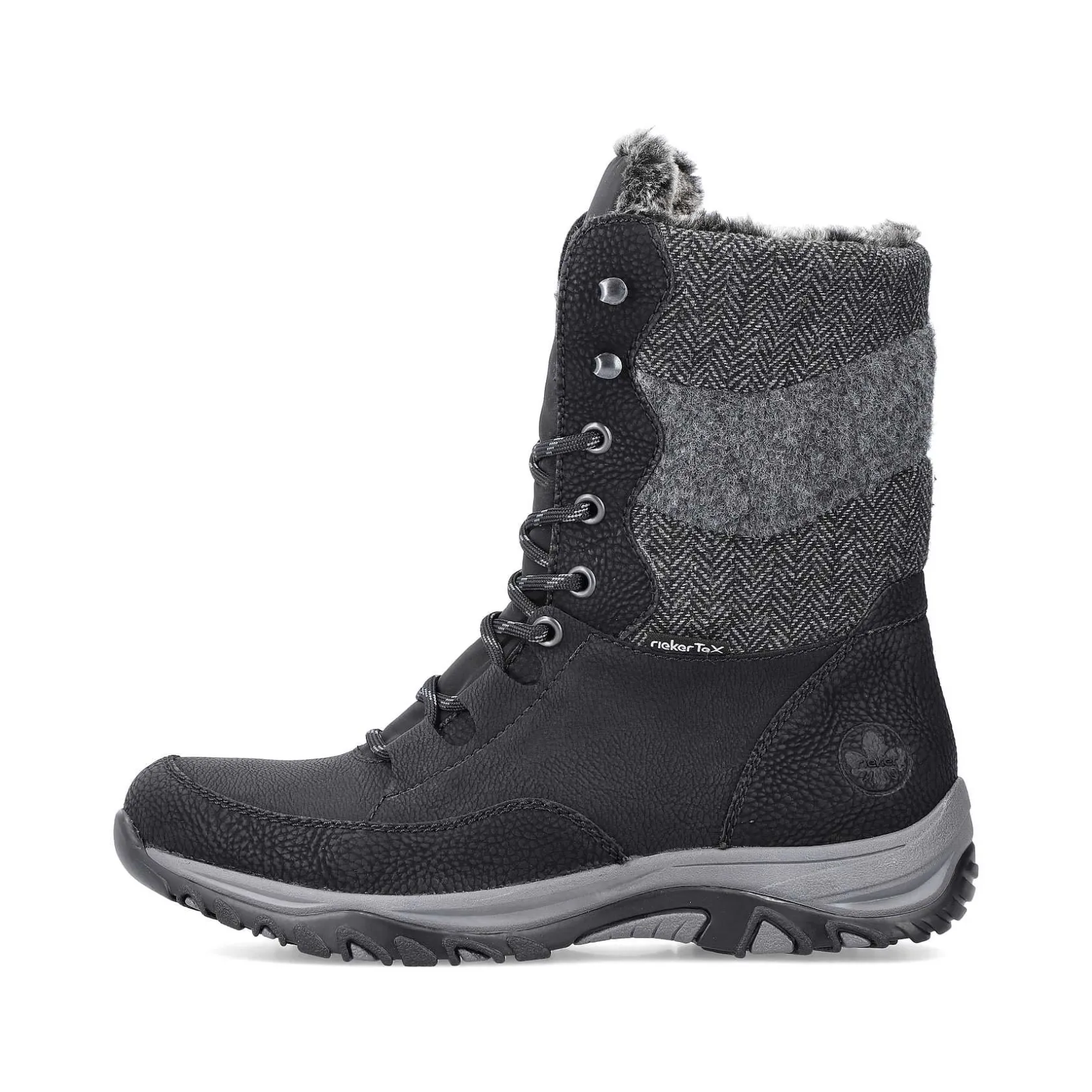 Rieker Ankle Boots & Boots-Women'S Corded Boots Deep Black