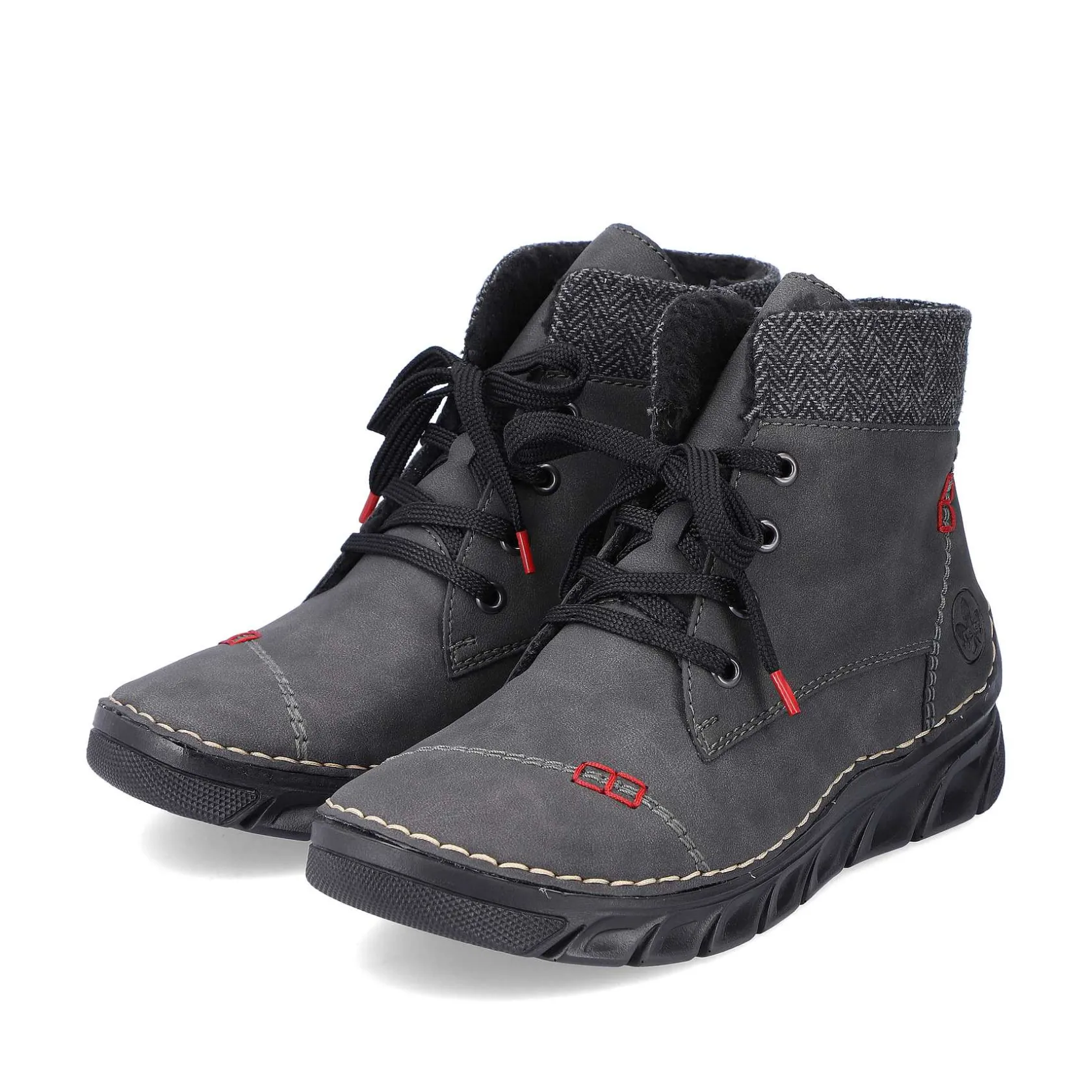 Rieker Ankle Boots & Boots-Women'S Corded Boots Anthracite