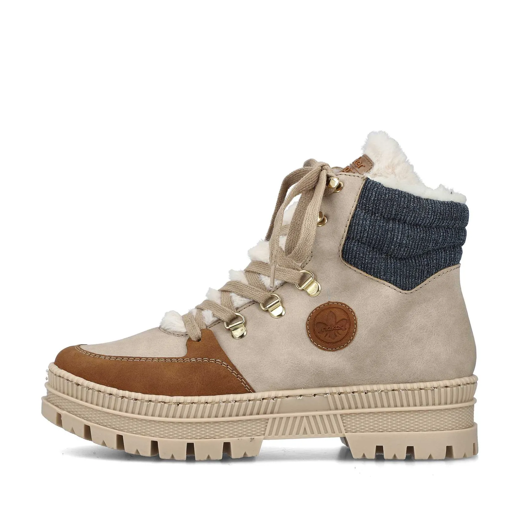 Rieker Ankle Boots & Boots-Women'S Corded Boots Beige Noisette