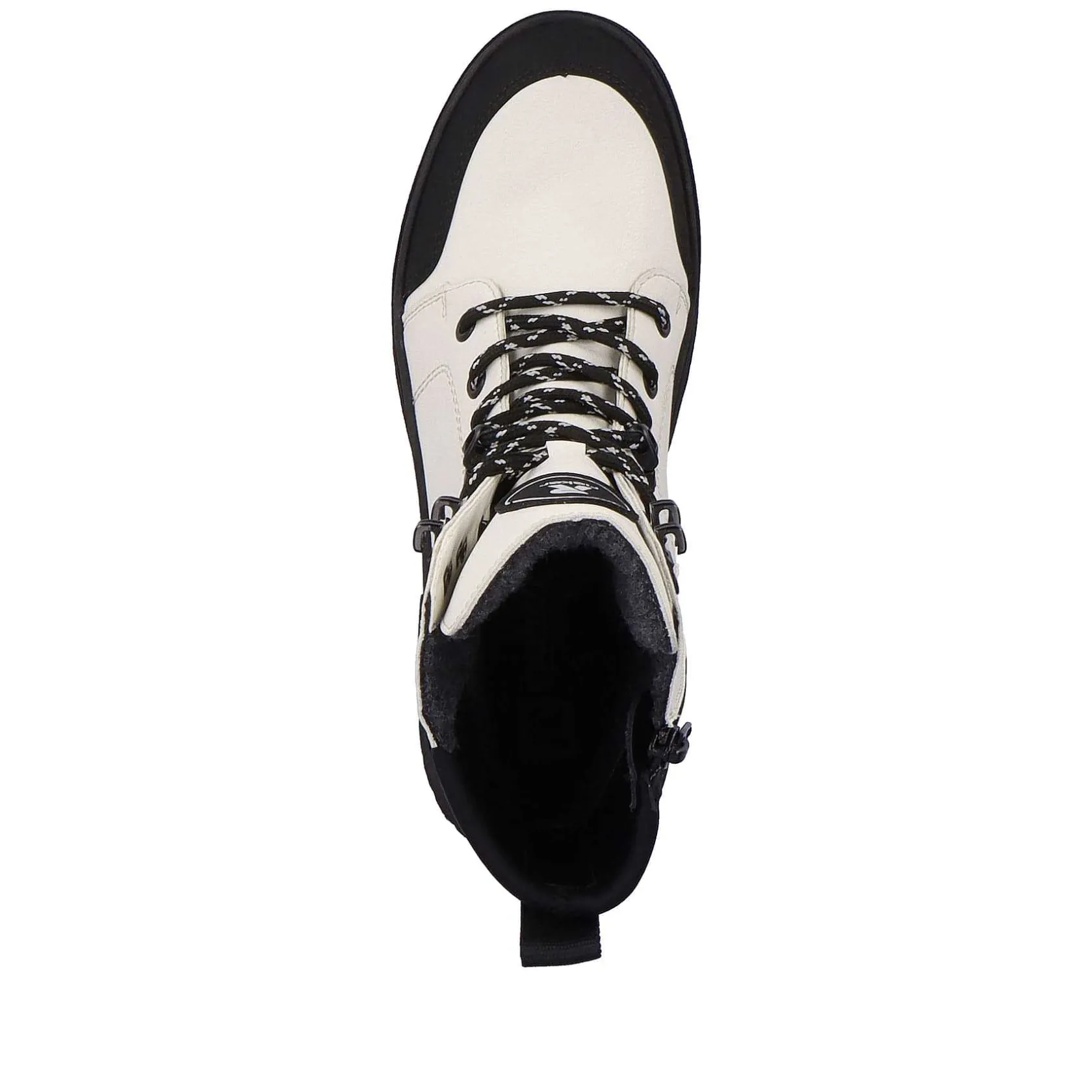 Rieker Ankle Boots & Boots-Women'S Corded Boots Snow-White Deep-Black