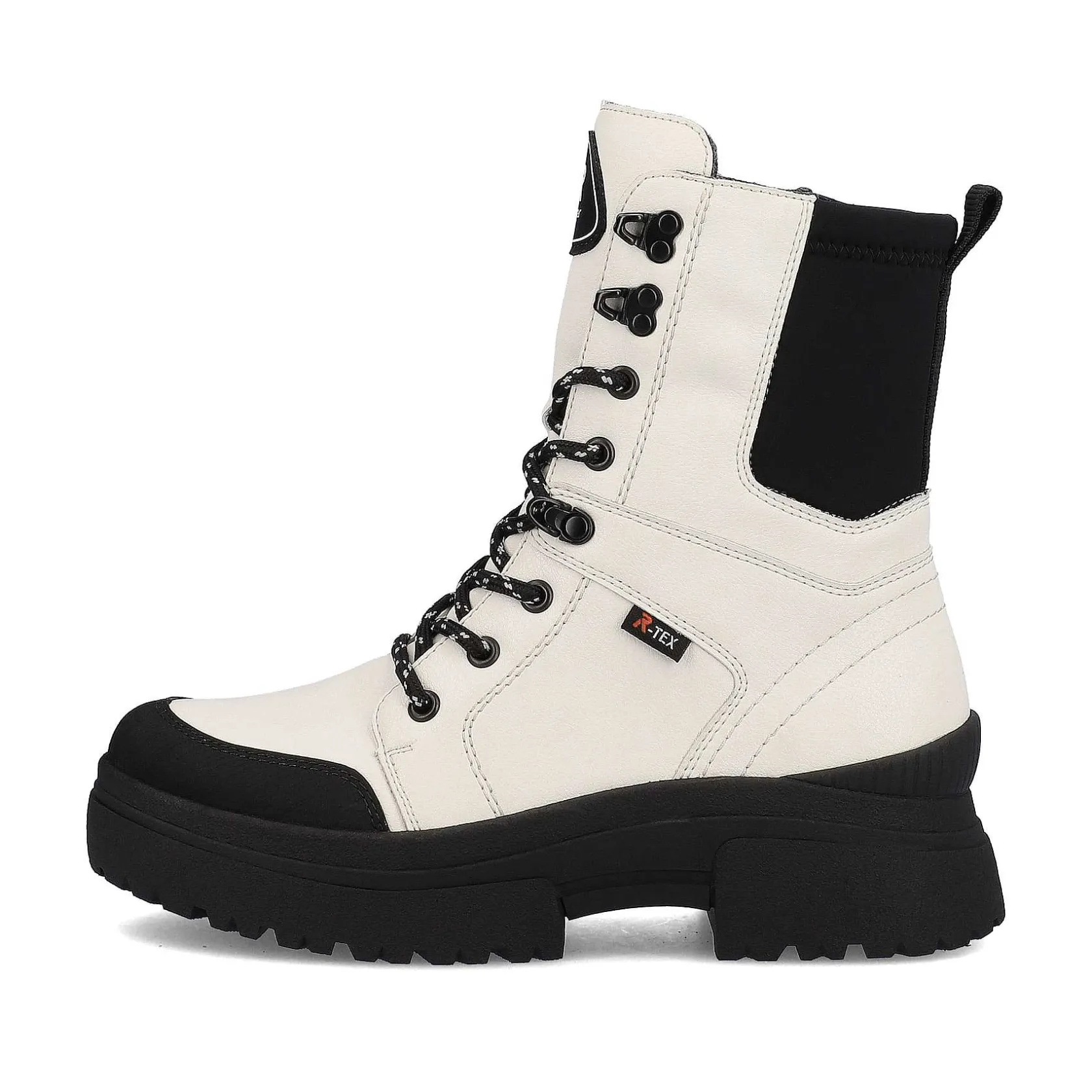 Rieker Ankle Boots & Boots-Women'S Corded Boots Snow-White Deep-Black