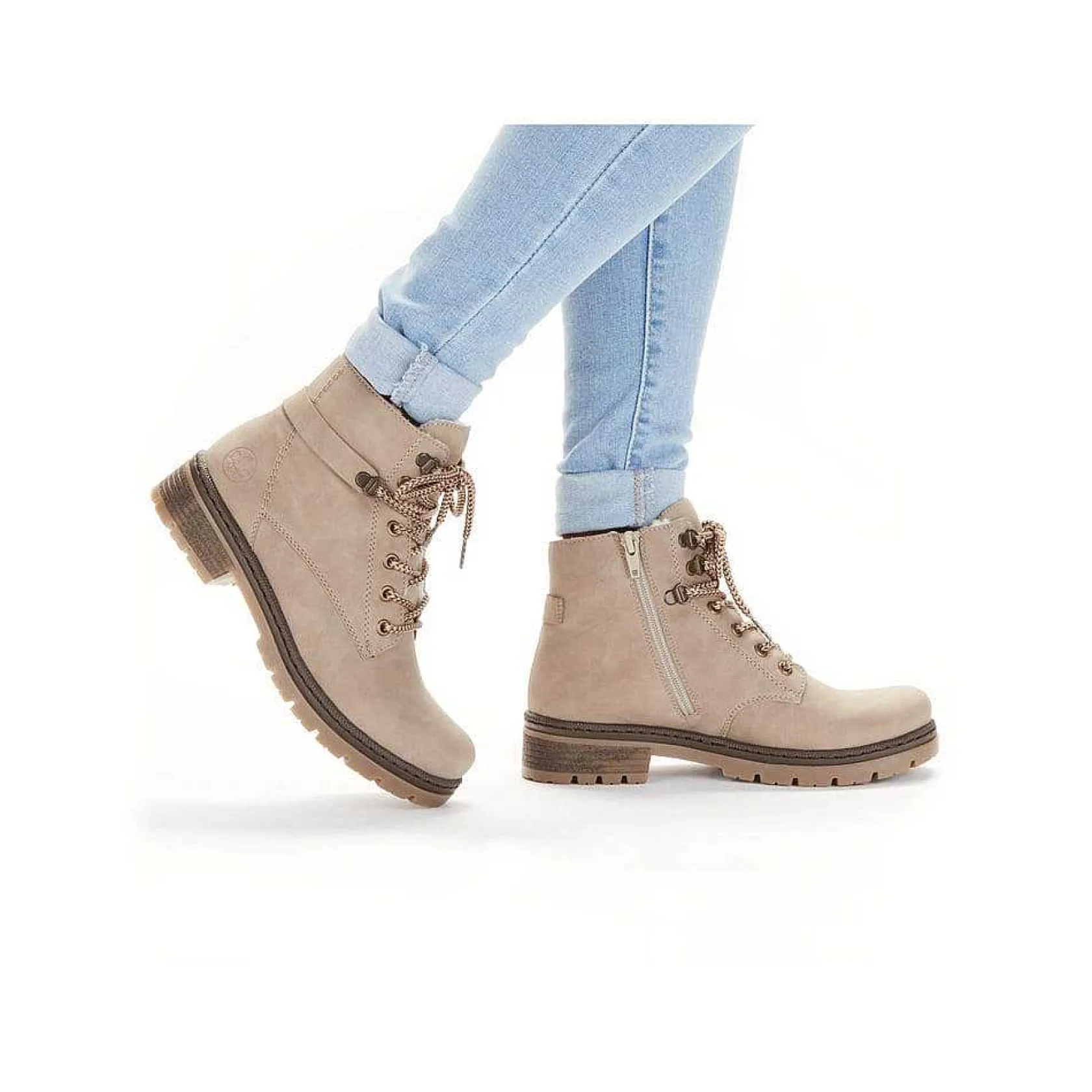 Rieker Ankle Boots & Boots-Women'S Corded Boots Light Beige