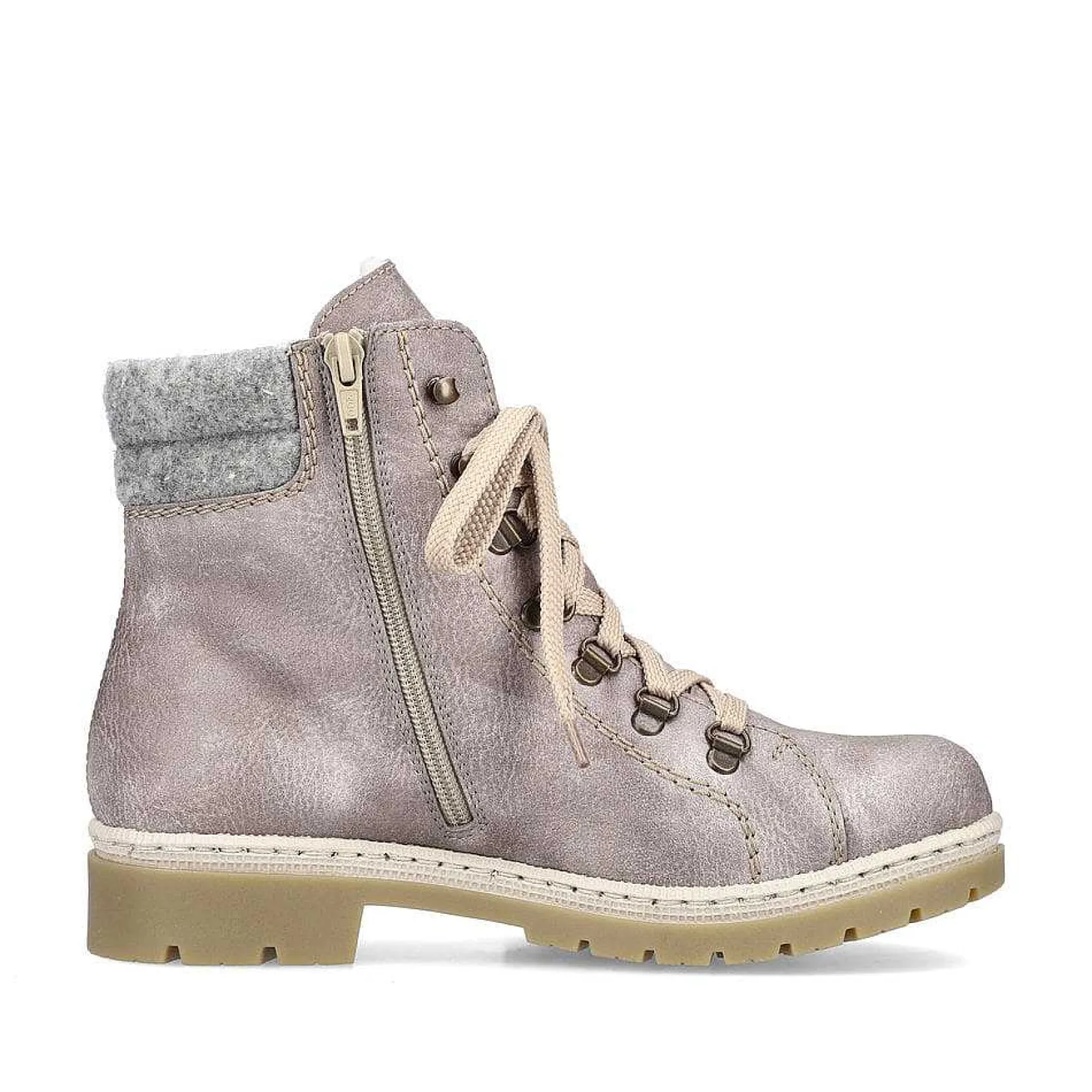 Rieker Ankle Boots & Boots-Women'S Corded Boots Platinum Gray