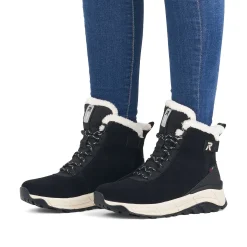 Rieker Ankle Boots & Boots-Women'S Corded Boots Deep Black Pearl