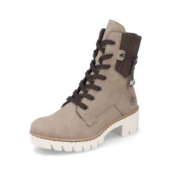 Rieker Ankle Boots & Boots-Women'S Corded Boots Beige Brown