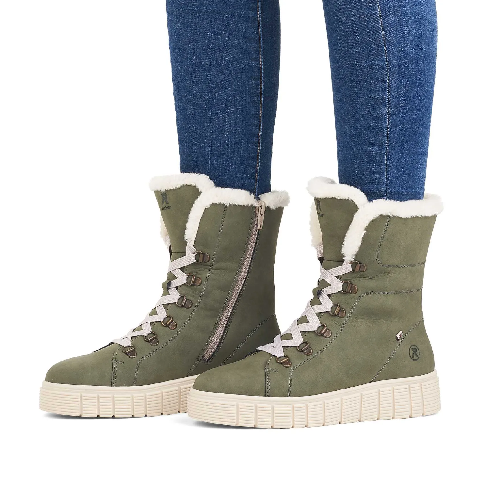 Rieker Ankle Boots & Boots-Women'S Corded Boots Khaki Snow