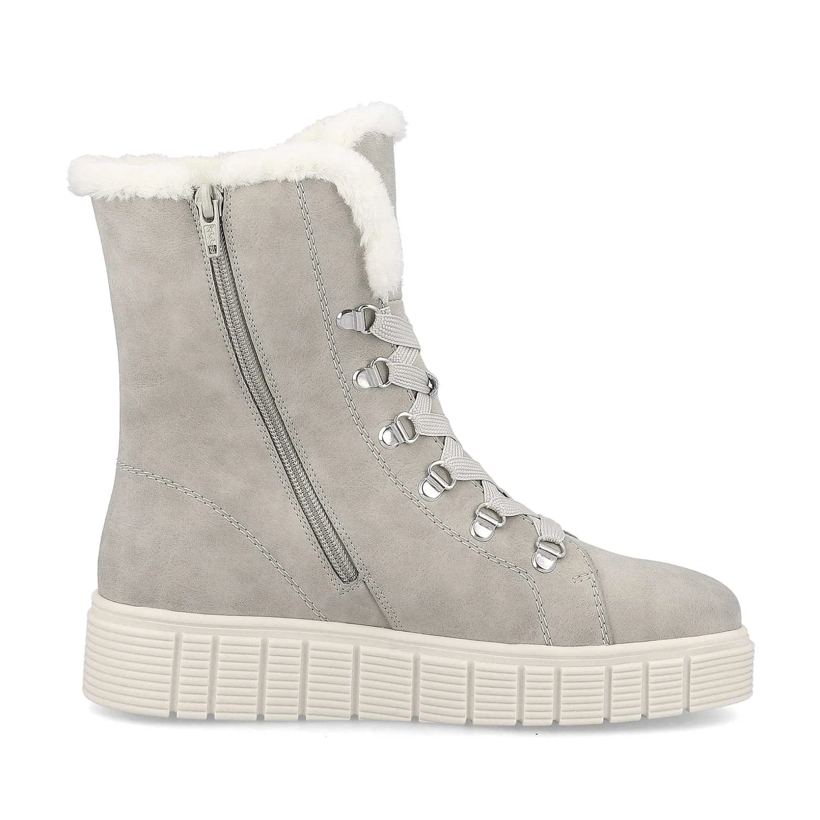 Rieker Ankle Boots & Boots-Women'S Corded Boots Platinum Grey