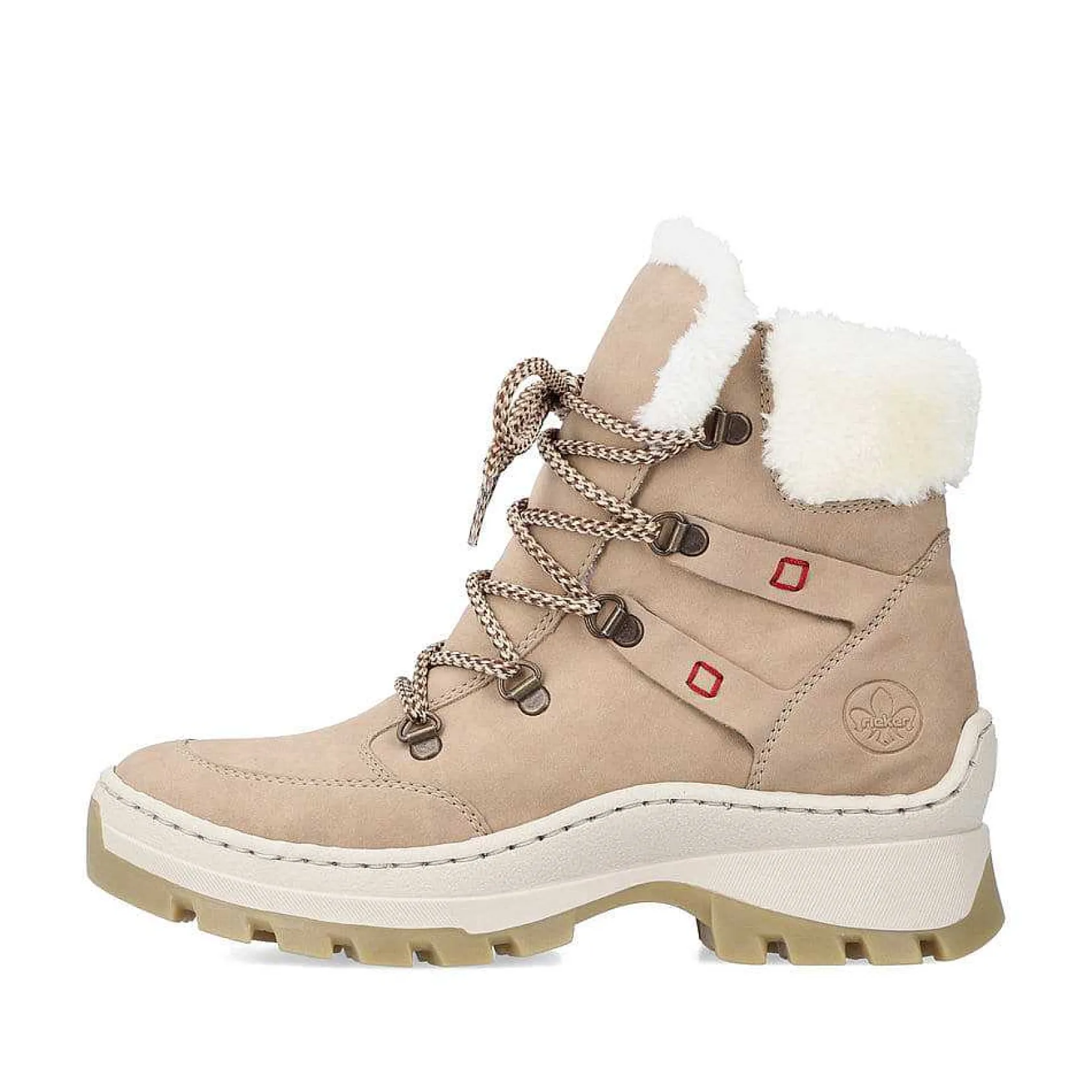 Rieker Ankle Boots & Boots-Women'S Corded Boots Cream Beige