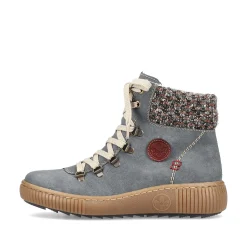 Rieker Ankle Boots & Boots-Women'S Corded Boots Blue Gray