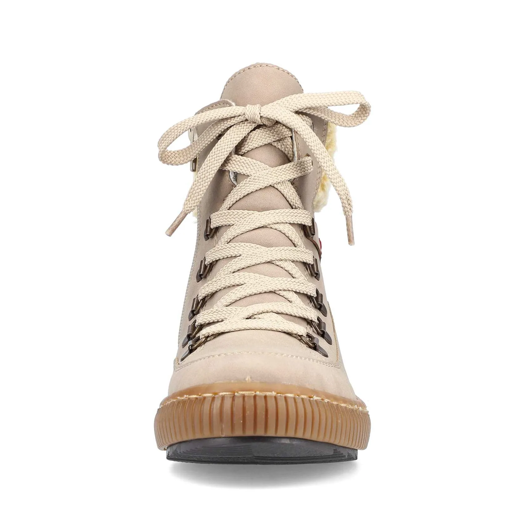 Rieker Ankle Boots & Boots-Women'S Corded Boots Cream Beige