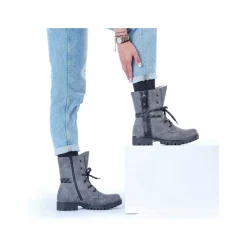 Rieker Ankle Boots & Boots-Women'S Corded Boots Moon Grey
