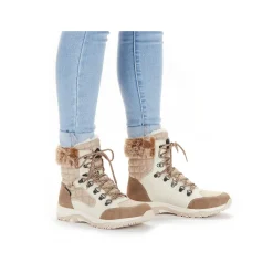 Rieker Ankle Boots & Boots-Women'S Corded Boots Brown Beige