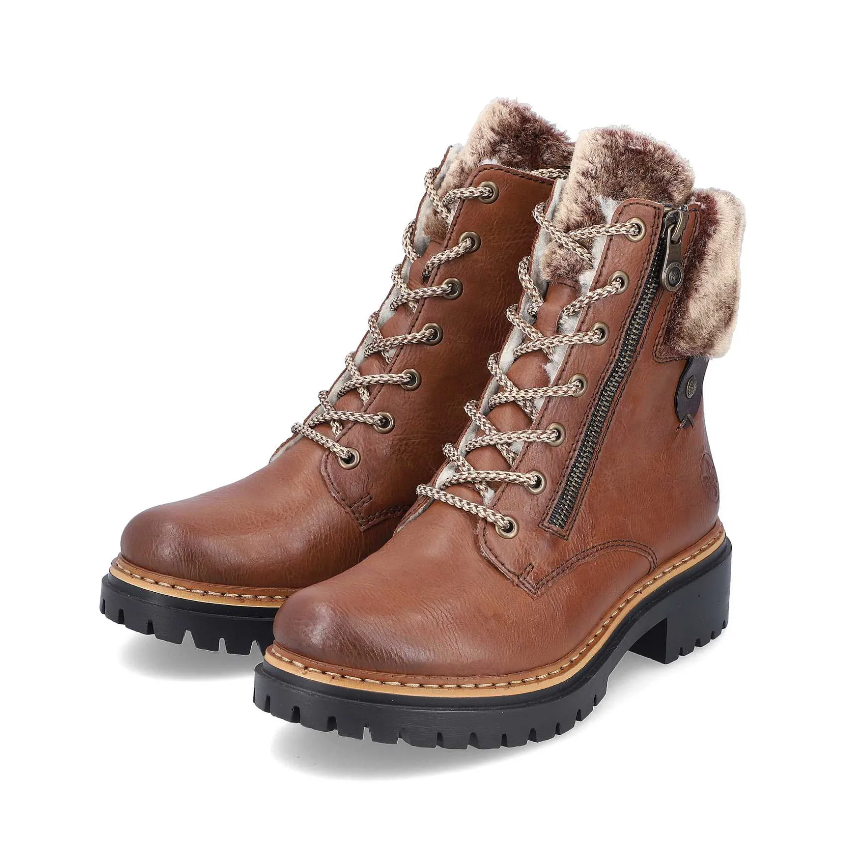 Rieker Ankle Boots & Boots-Women'S Corded Boots Chestnut Brown