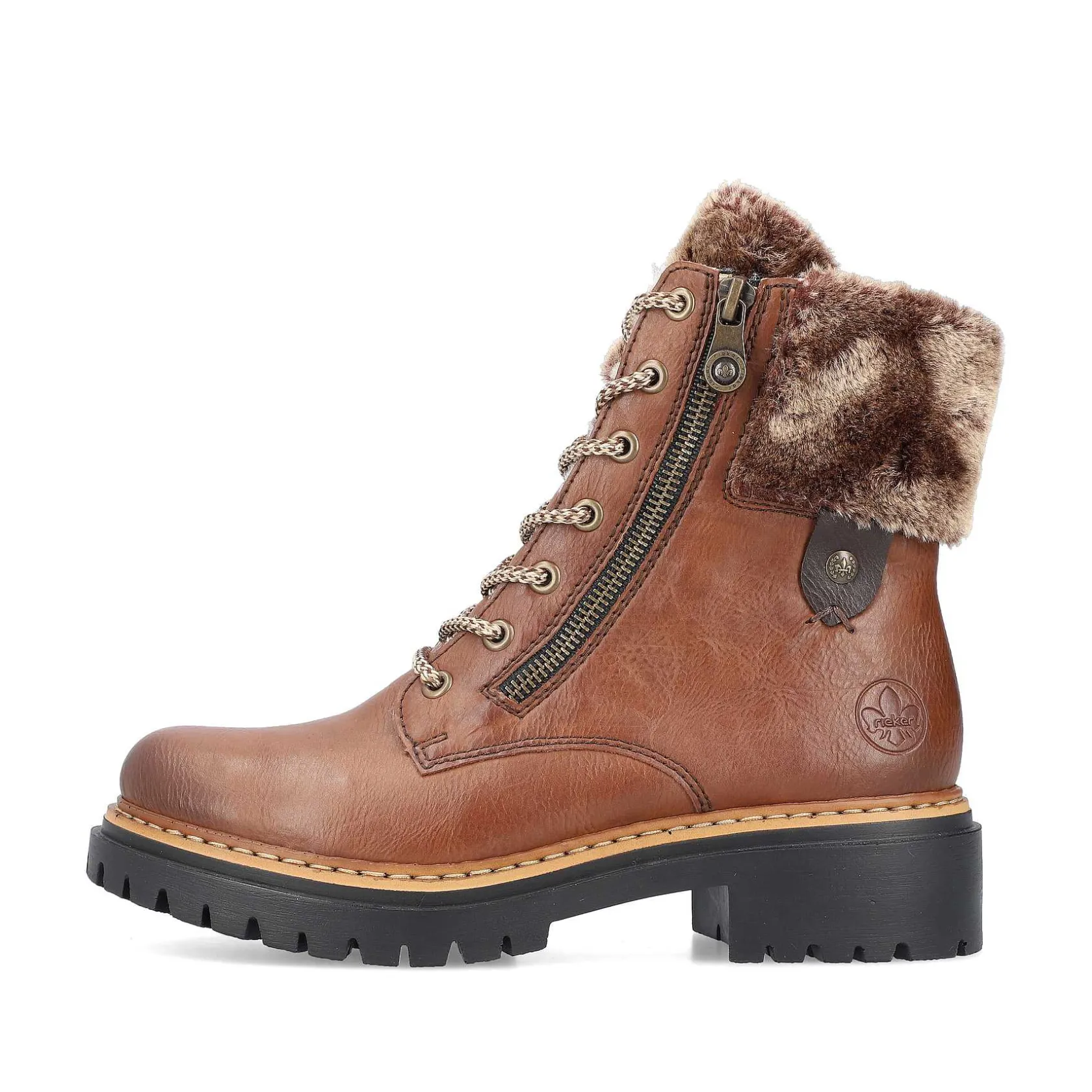 Rieker Ankle Boots & Boots-Women'S Corded Boots Chestnut Brown