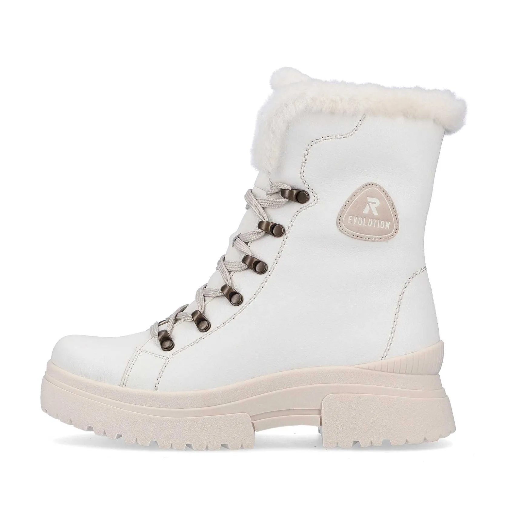 Rieker Sporty Styles-Women'S Corded Boots Frost White
