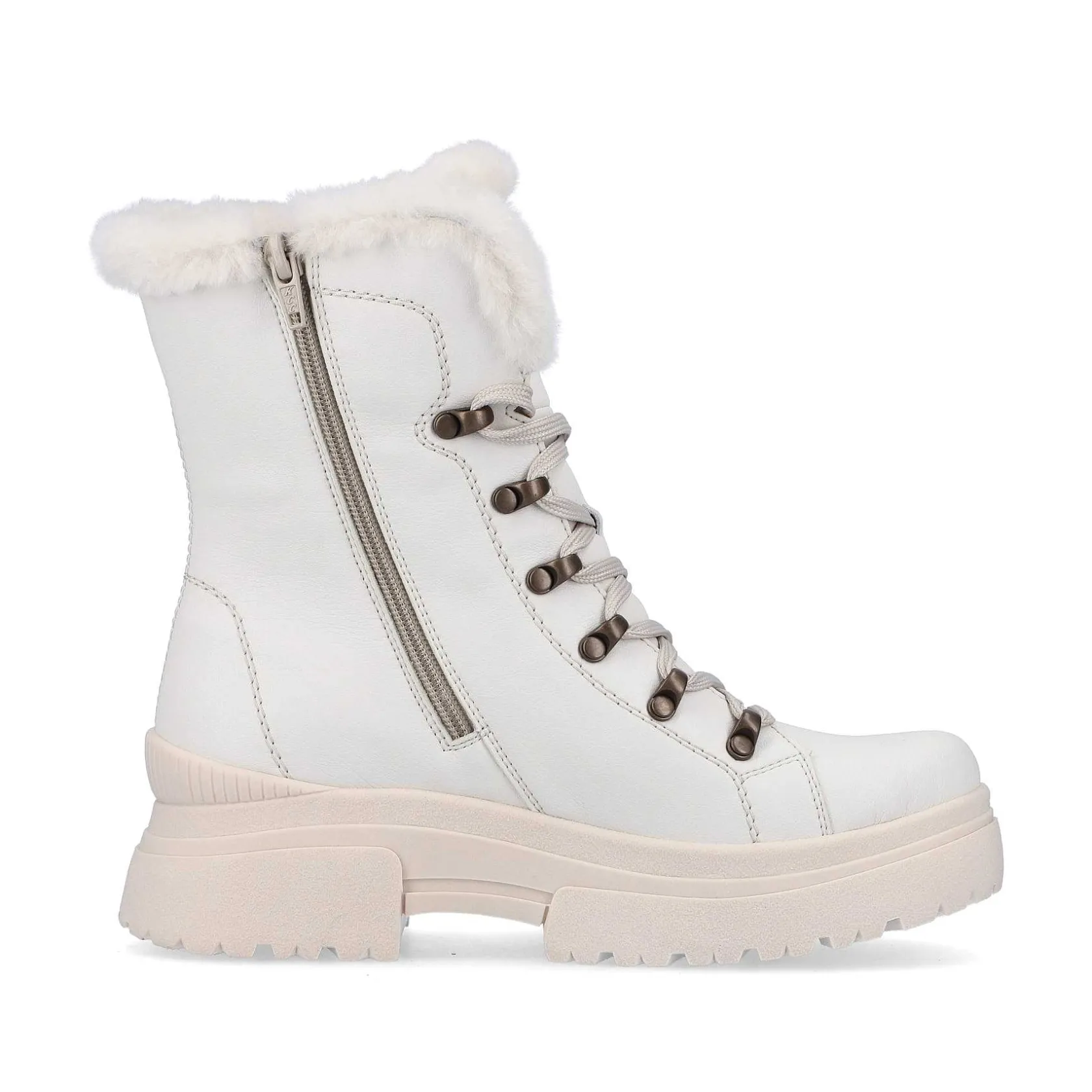 Rieker Sporty Styles-Women'S Corded Boots Frost White