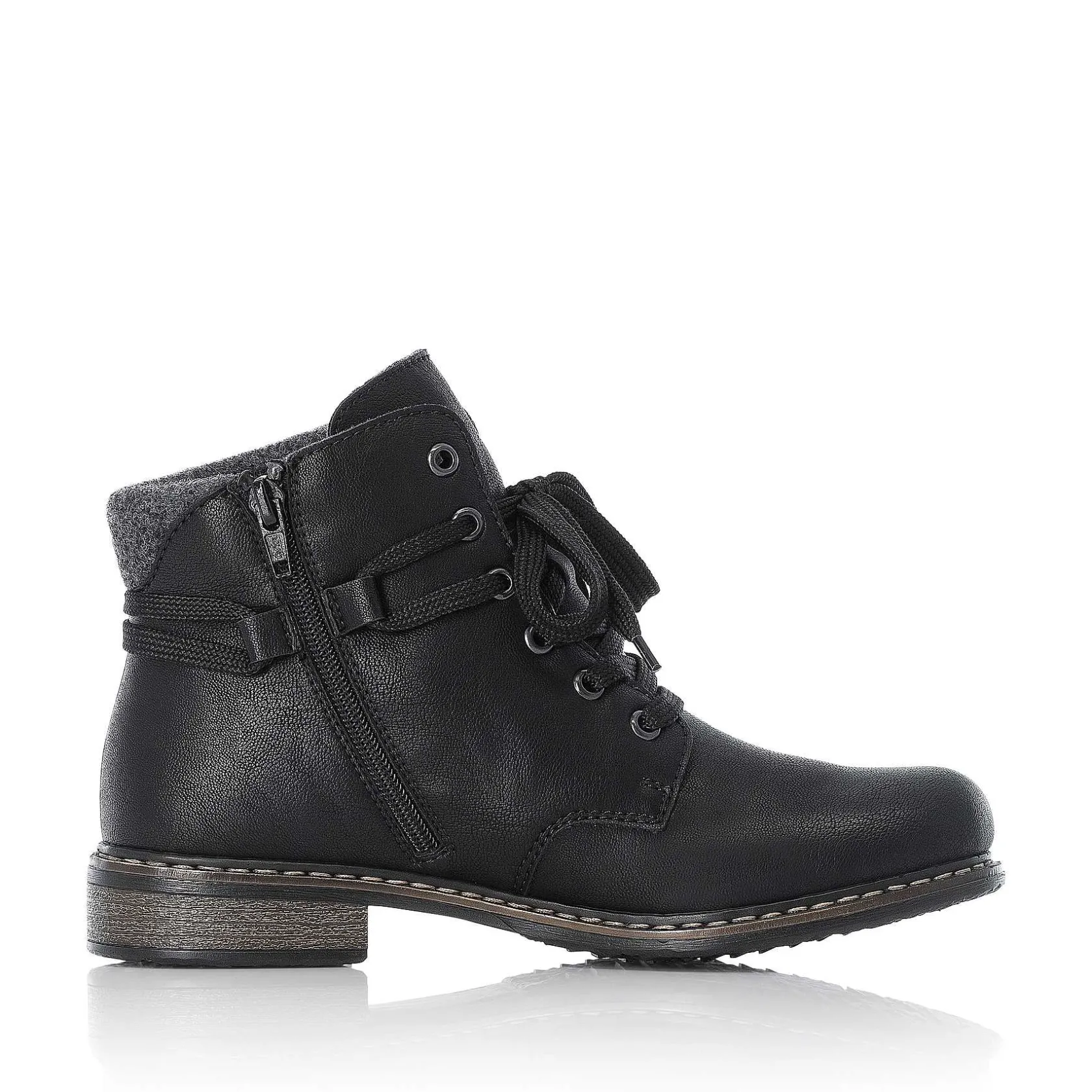 Rieker Ankle Boots & Boots-Women'S Corded Boots Asphalt Black